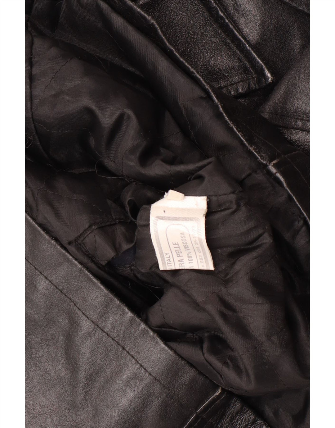 Vintage Γυναικείο Δερμάτινο Μπουφάν UK 12 Medium Black Leather Classic