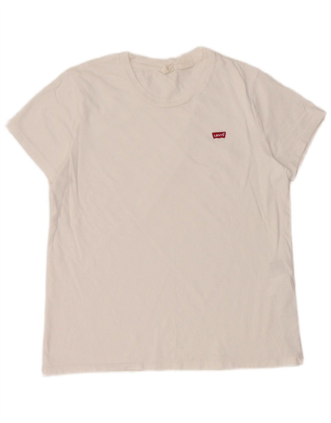 Γυναικείο T-Shirt Levi's Top UK 12 μεσαίο λευκό βαμβακερό