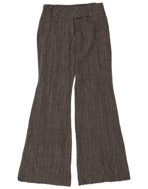 Mango γυναικείο παντελόνι Flare UK 8 Small W28 L33 Grey Ramie