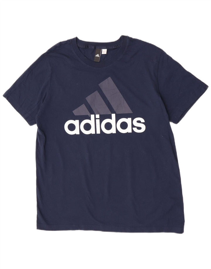 Ανδρικό γραφικό T-Shirt Adidas Top XL Navy Blue