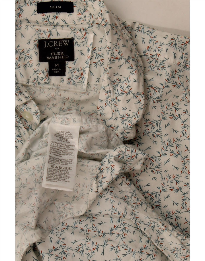J. Crew Ανδρικό Slim Πουκάμισο Μεσαίο Λευκό φλοράλ βαμβακερό