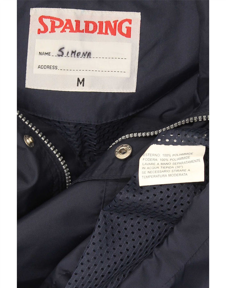 Spalding Ανδρικό μπουφάν βροχής με κουκούλα UK 38 Medium Navy Blue Polyamide