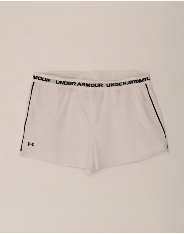Under Armour Γυναικείο γραφικό αθλητικό σορτς UK 20 2XL λευκό πολυεστέρα