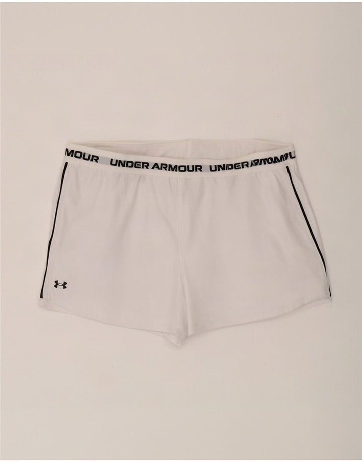 Under Armour Γυναικείο γραφικό αθλητικό σορτς UK 20 2XL λευκό πολυεστέρα
