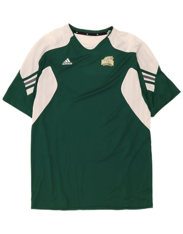 Ανδρικό T-Shirt Mason Adidas Top Large Green Colourblock Πολυεστέρας