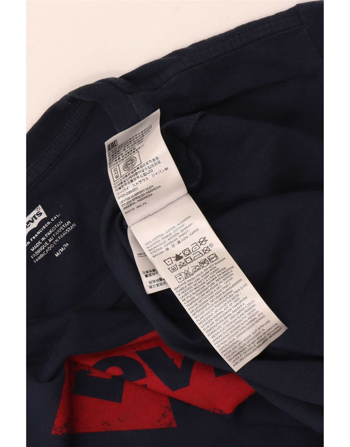 Ανδρικό γραφικό T-Shirt Levi's Top μεσαίο μπλε βαμβακερό