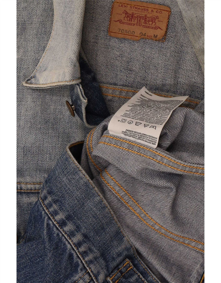 Levi's Mens Acid Wash Denim Jacket UK 38 Medium Blue Cotton Classic
