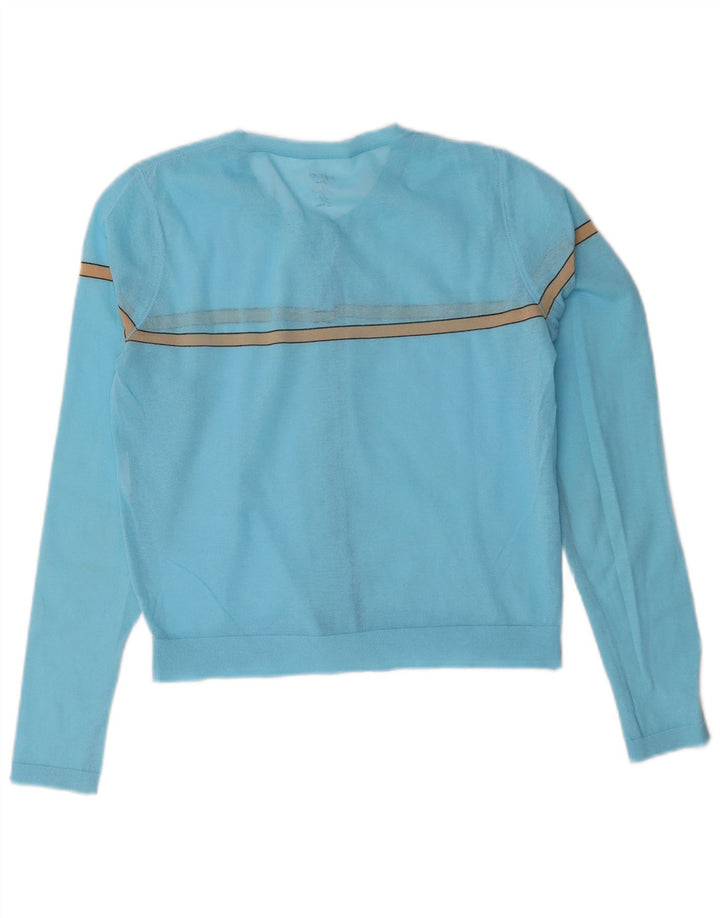 Γυναικεία ζακέτα Marccain Crop UK 14 Medium Blue ριγέ