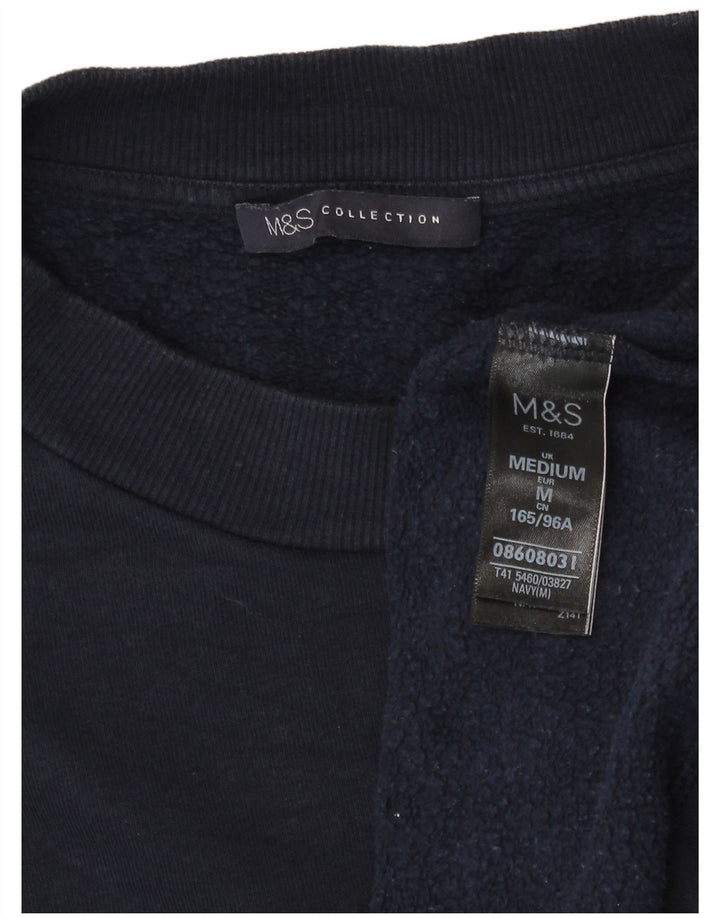 Marks & Spencer Γυναικεία φούτερ μεγάλου μεγέθους Jumper UK 14 Medium Navy Blue