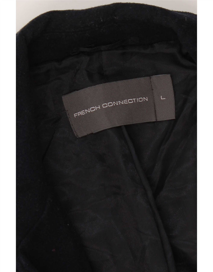 Ανδρικό παλτό French Connection UK 40 Large Navy Blue Wool