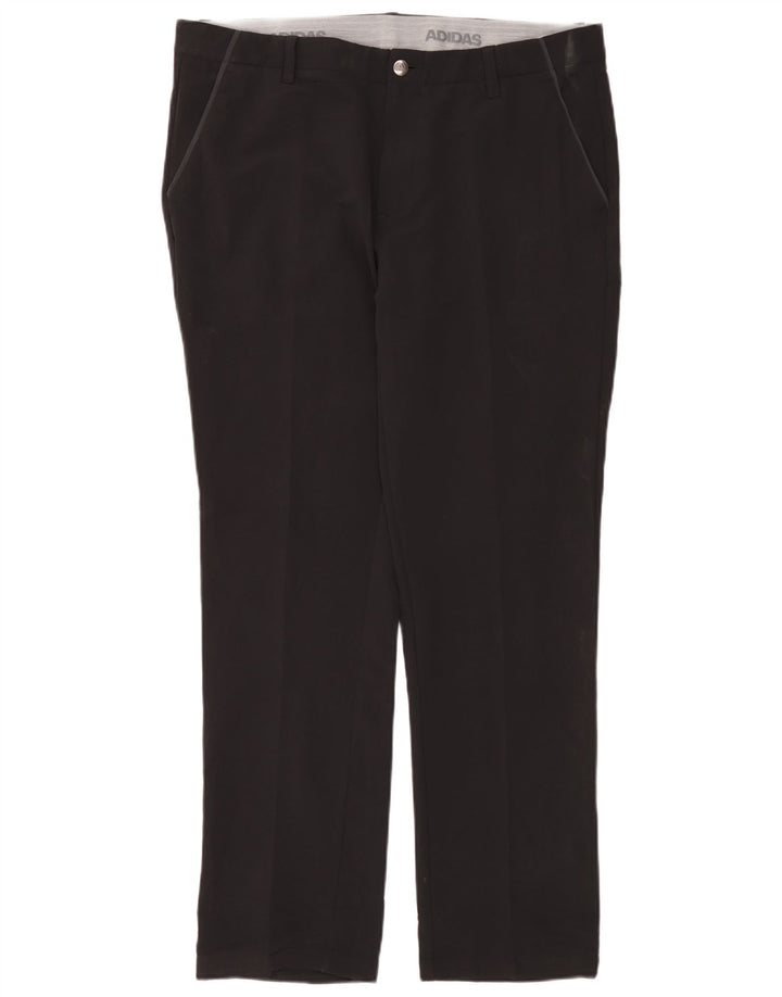Ανδρικό ίσιο παντελόνι Chino Adidas W36 L32 Μαύρο πολυεστέρα