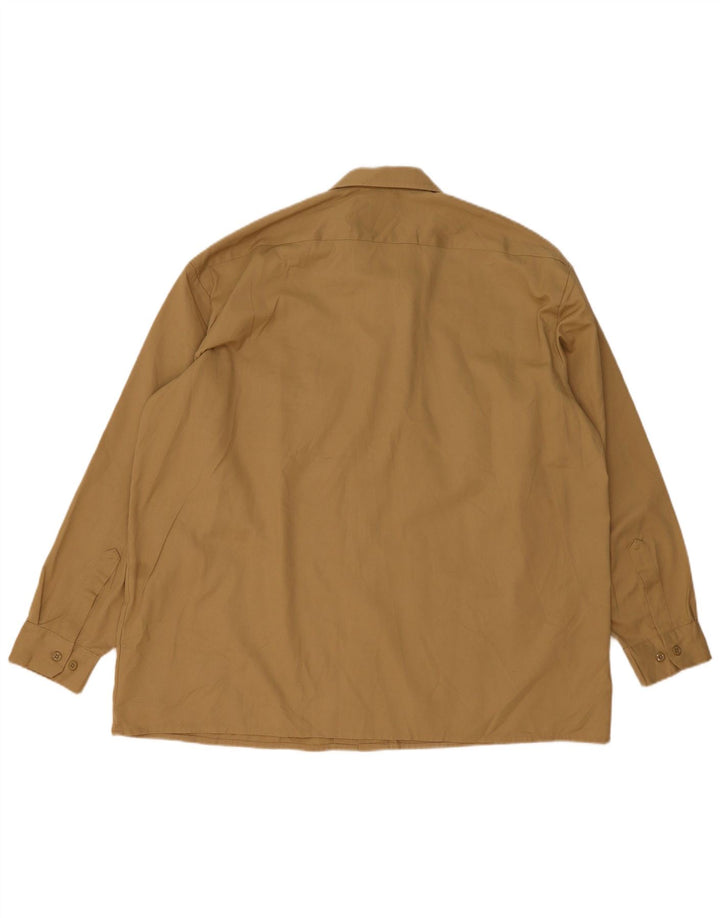Ανδρικό πουκάμισο Dickies 2XL καφέ πολυεστέρα