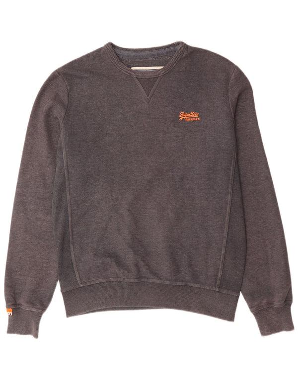 Ανδρικό φούτερ Superdry Jumper μεγάλο γκρι βαμβακερό