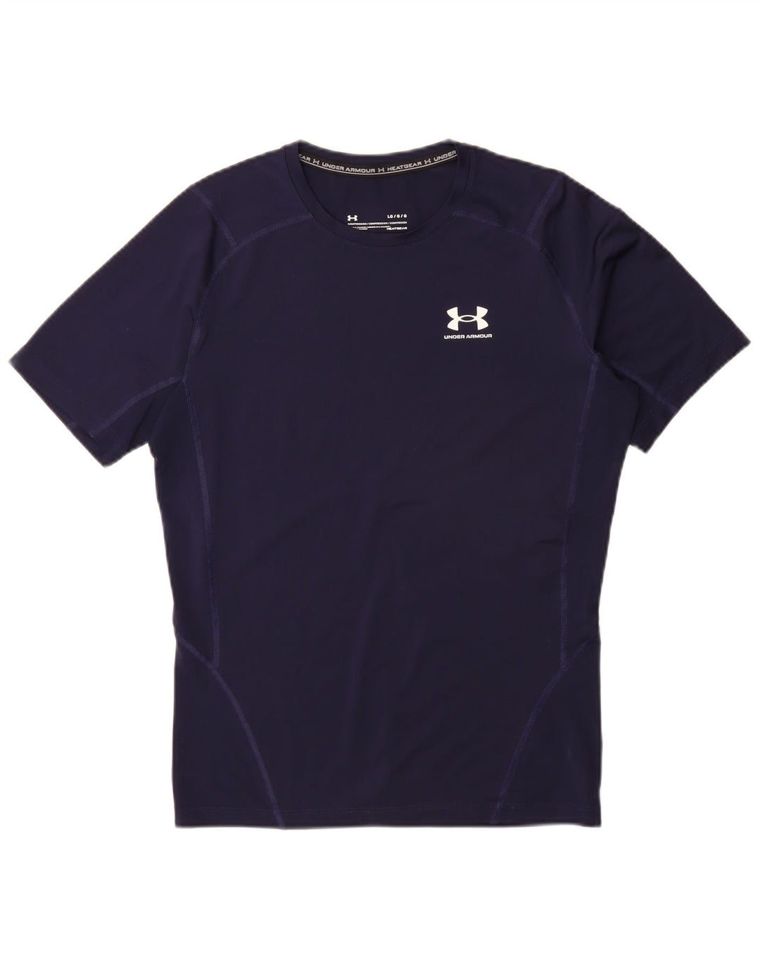 Ανδρικό μπλουζάκι UNDER Armour Heat Gear Top Large Navy Blue Synthetic