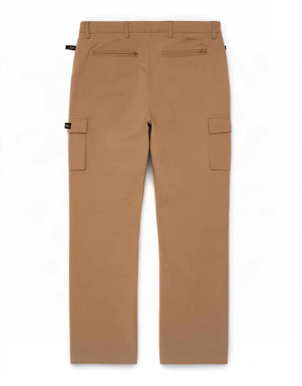 Napapijri Mens Straight Cargo Trousers IT 46 Small W32 L30 Beige Cotton