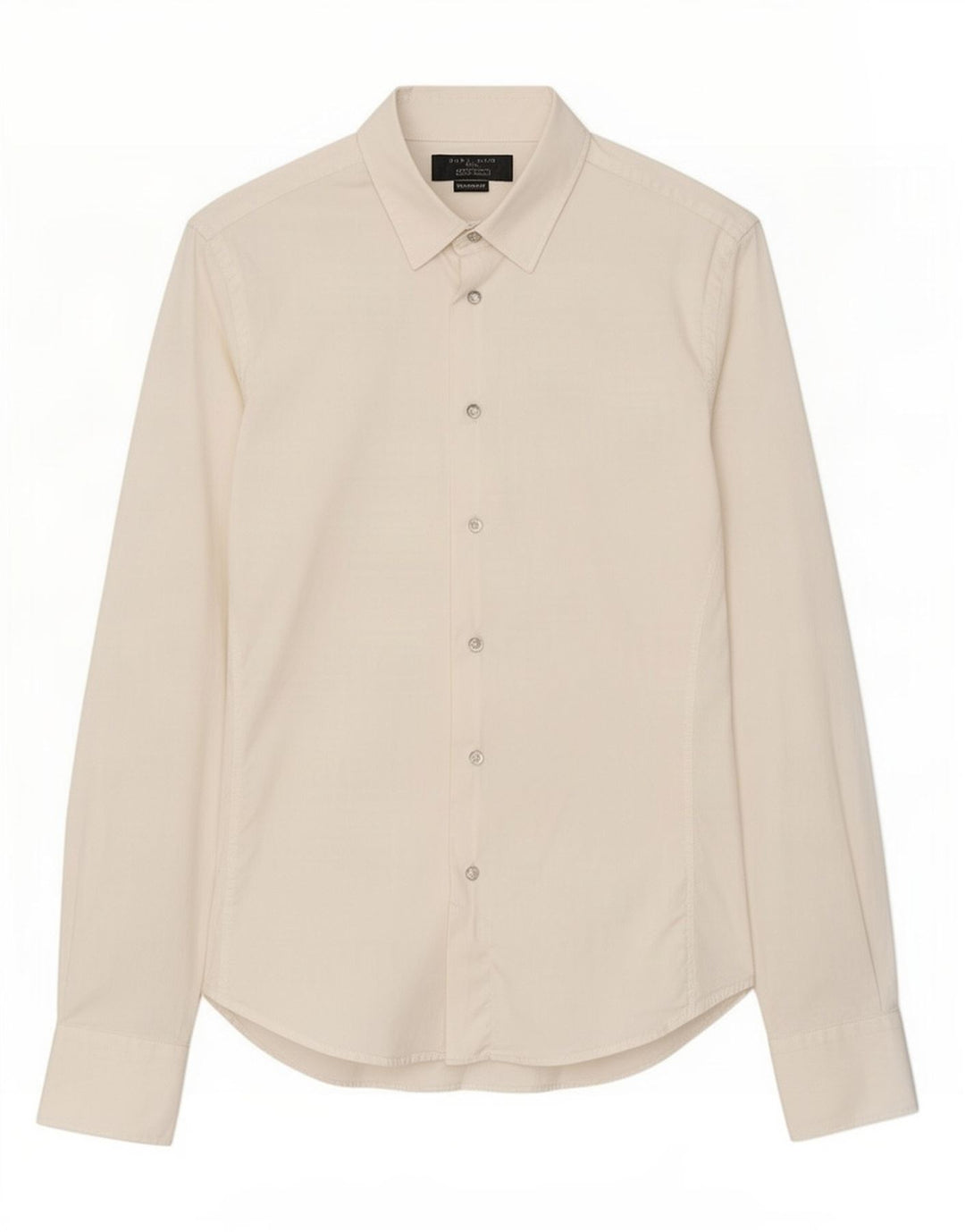 Zara Ανδρικό πουκάμισο Super Slim Fit Small White