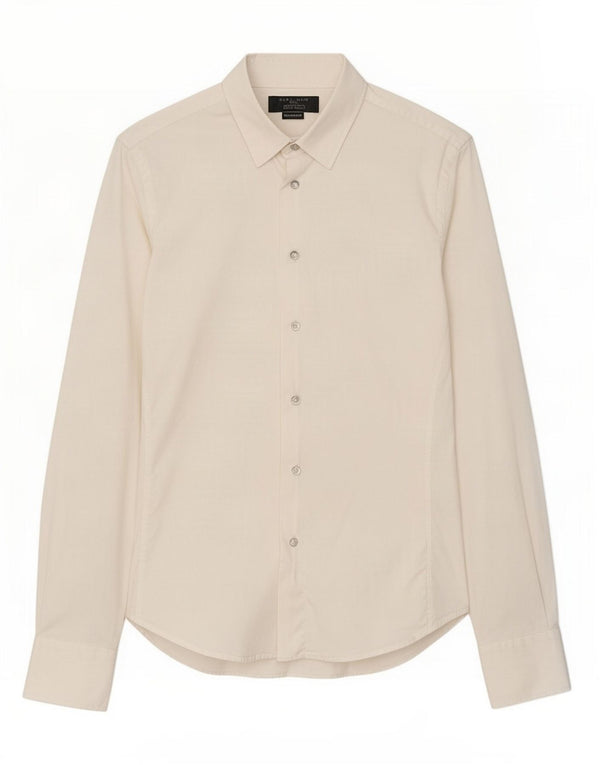 Zara Ανδρικό πουκάμισο Super Slim Fit Small White