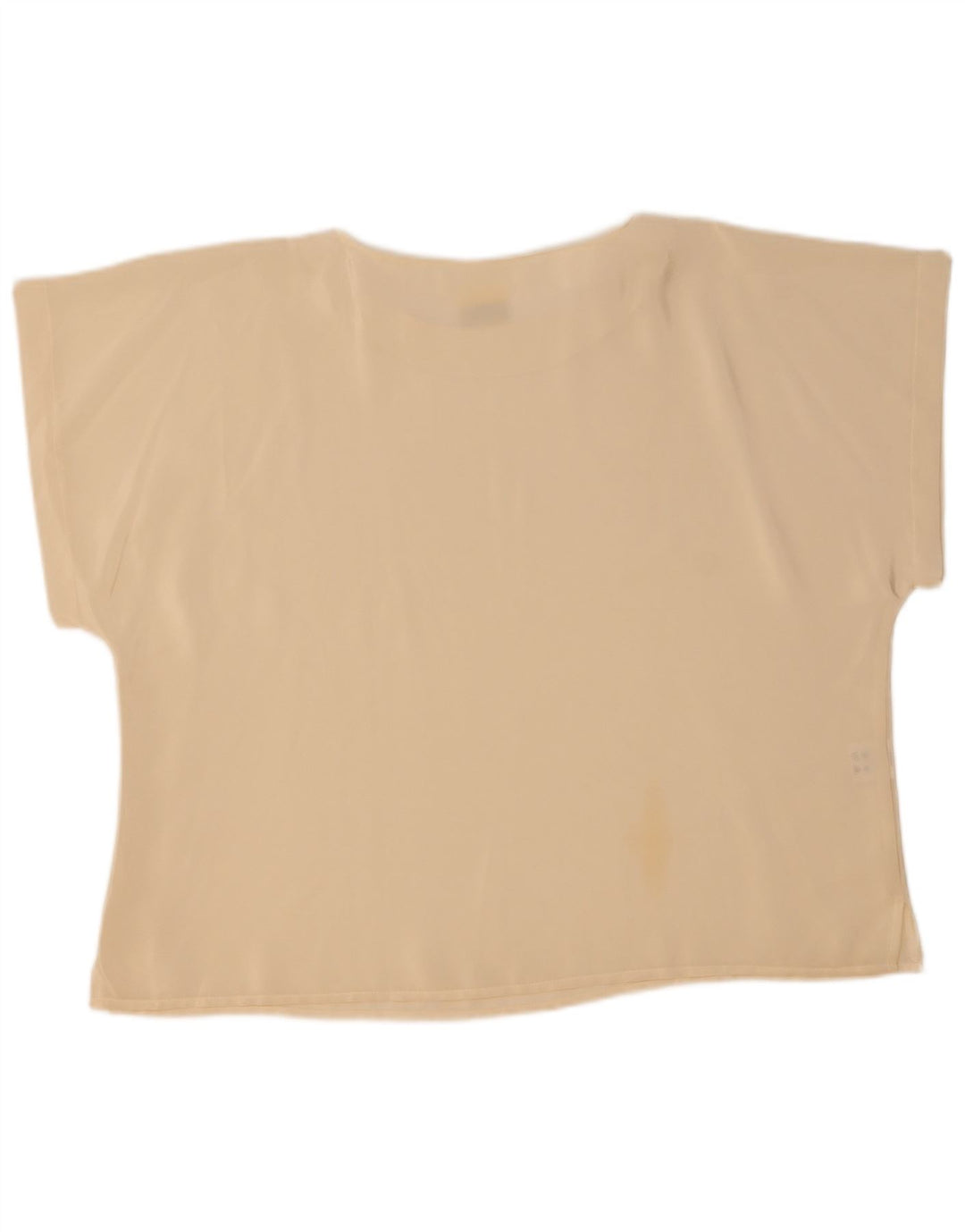 Vintage Γυναικείο T-Shirt Top UK 22 2XL Off White Polyester