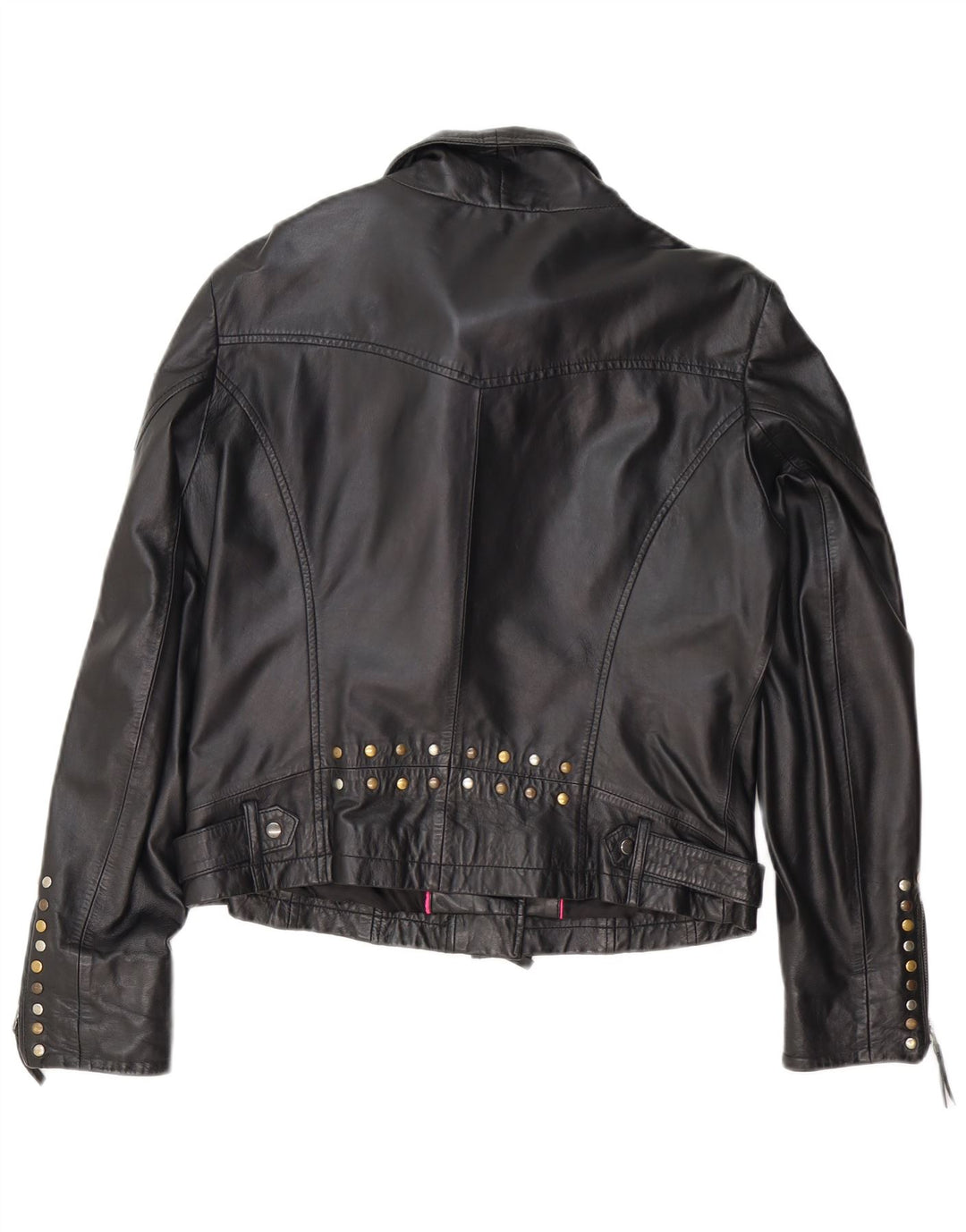 Biba Γυναικείο Δερμάτινο Μπουφάν Biker UK 14 Medium Black Leather