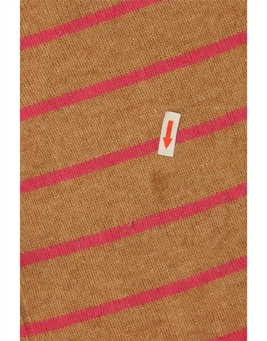 Marks & Spencer Γυναικείο πουλόβερ με λαιμόκοψη UK 8 Small Beige ριγέ