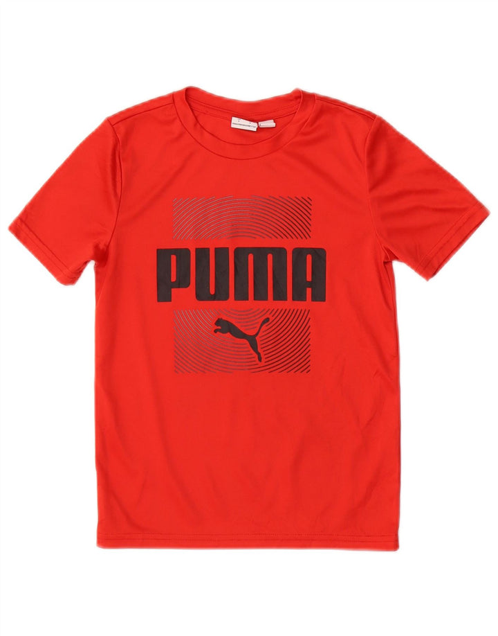 Puma Boys Graphic T-Shirt Top 5-6 Years Red
