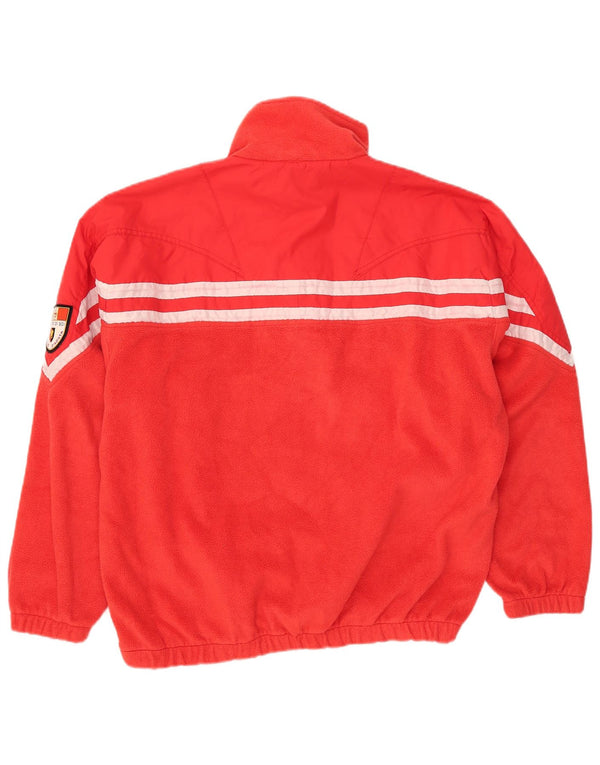 Anzi Besson Ανδρικό Loose Fit Graphic Fleece Jumper IT 50 Medium Red