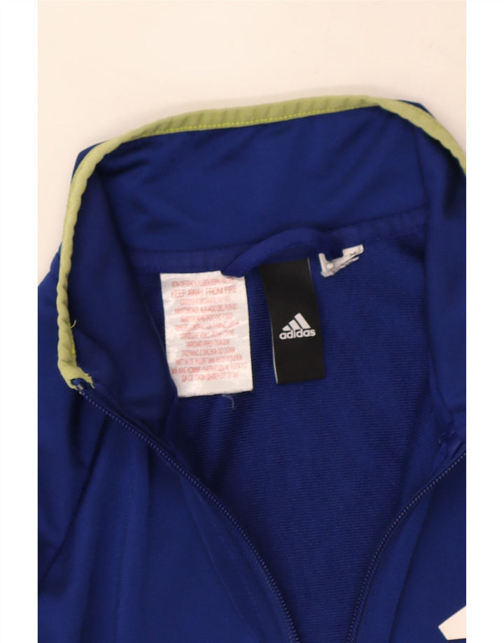 Adidas Boys Graphic αθλητική φόρμα Top Jacket 13-14 Years Blue