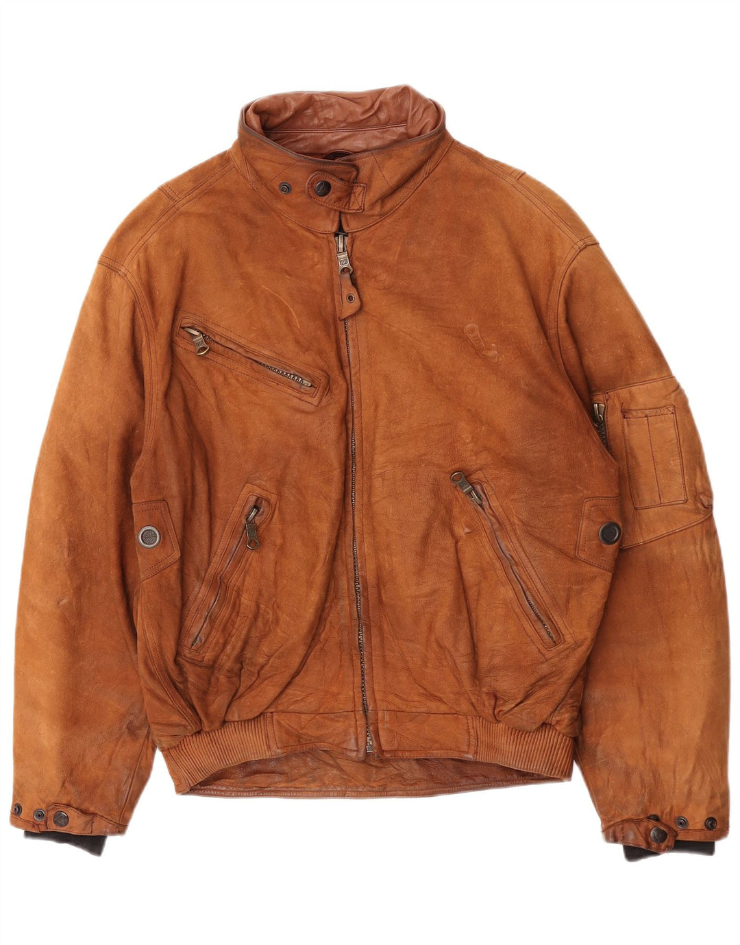 Ανδρικό δερμάτινο μπουφάν Dainese Loose Fit IT 50 Δερμάτινο Μεσαίο Καφέ