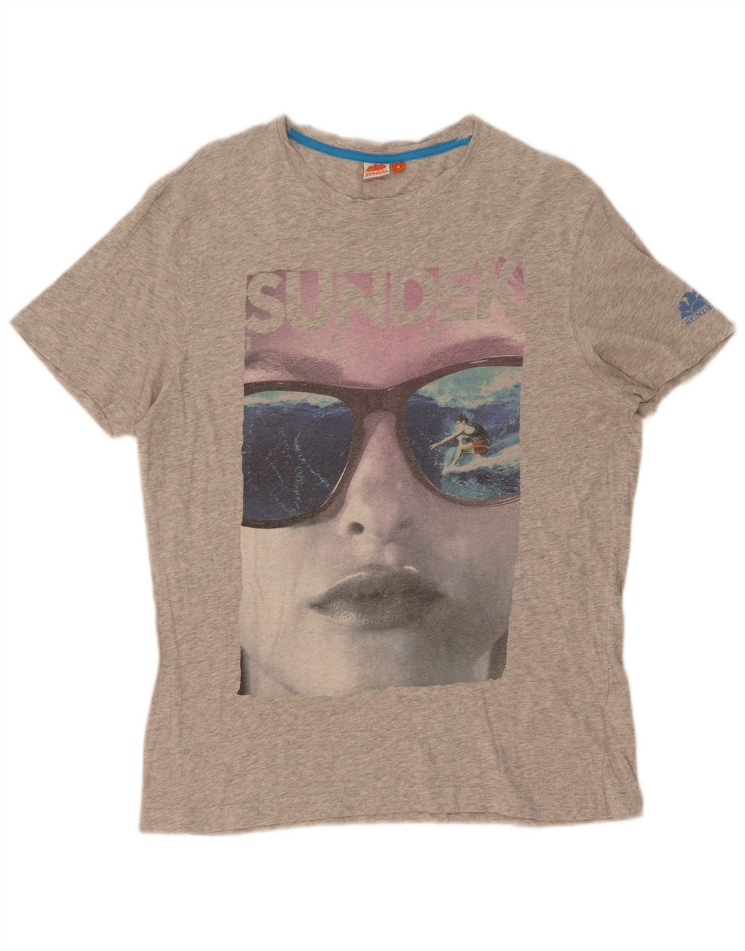 Γυναικείο γραφικό μπλουζάκι Sundek Top UK 14 Medium Grey Flecked