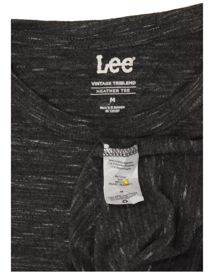 Ανδρικό T-Shirt Lee Top Βαμβακερό μεσαίο γκρι με φλύκταινες