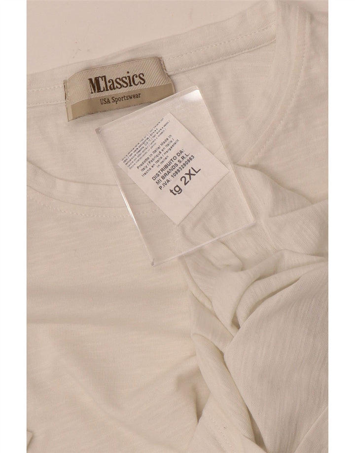 Ανδρικό T-Shirt Marlboro Classics Top 2XL Λευκό βαμβακερό