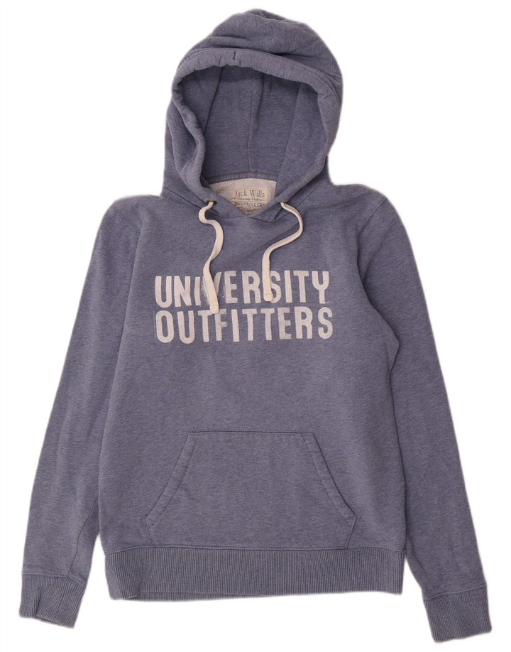 JACK WILLS Γυναικείο Hoodie Jumper UK 12 Medium Navy Blue