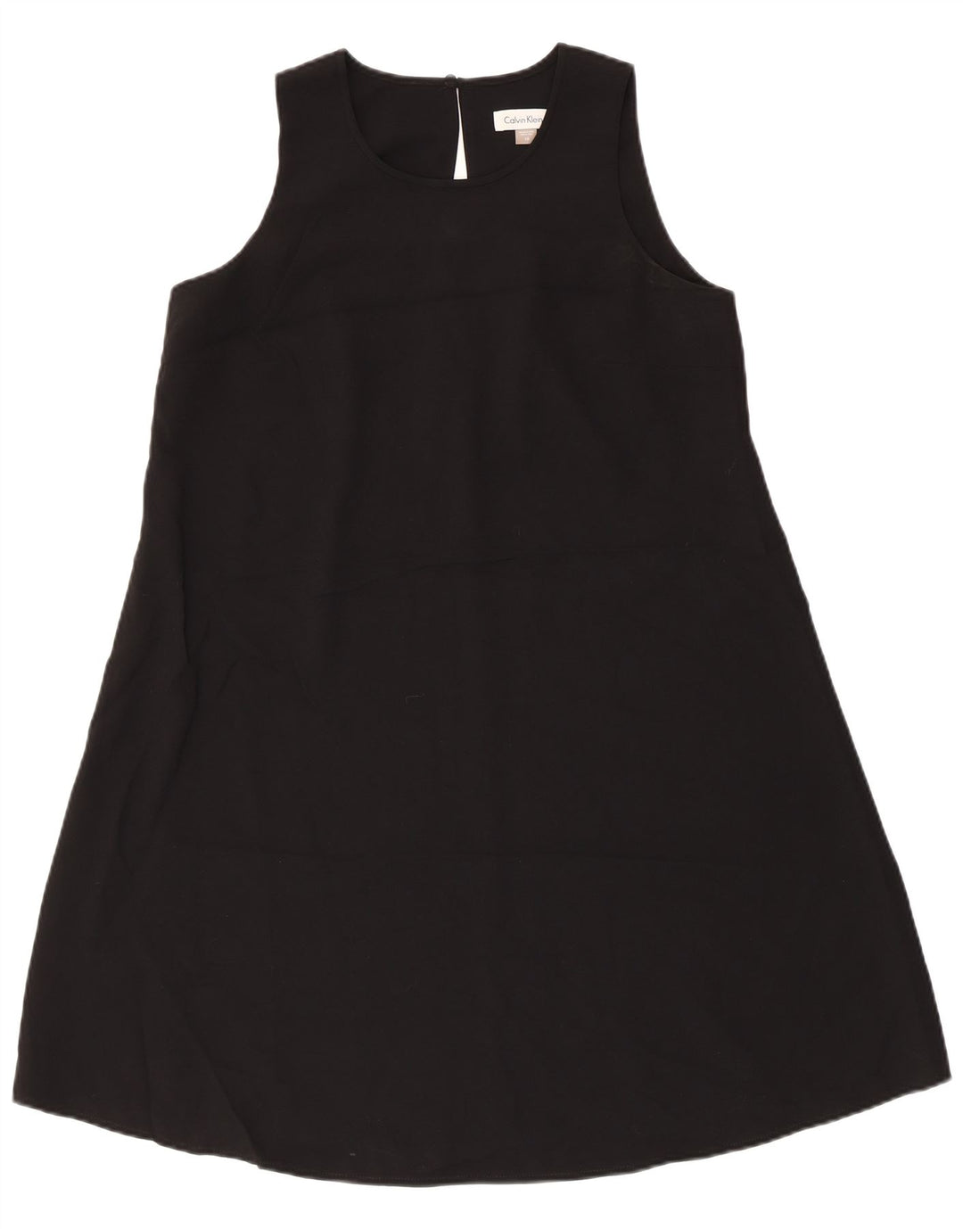 Γυναικείο αμάνικο φόρεμα CALVIN KLEIN US 10 μεγάλο μαύρο πολυεστέρα