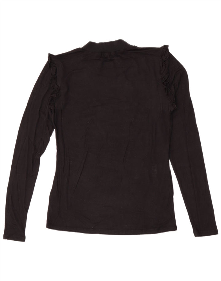 Guess Γυναικείο τοπ μακρυμάνικο UK 10 Small Black Viscose