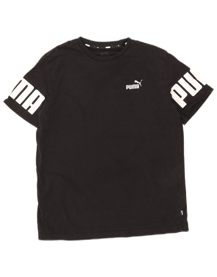 PUMA Boys Graphic T-Shirt Top 13-14 Years Black