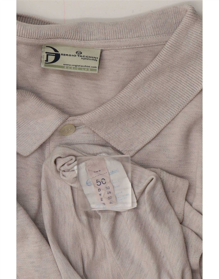 Sergio Tacchini Ανδρικό Πόλο Μπλουζάκι IT 50 Μεσαίο Γκρι Βαμβακερό