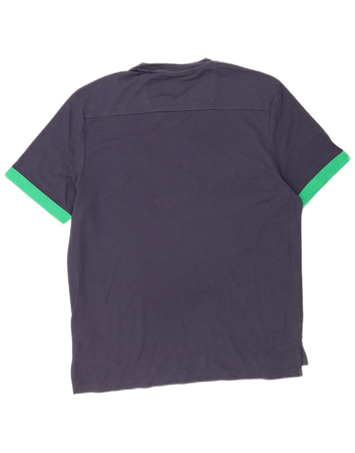 Ανδρικό T-Shirt Dkny Top από μεσαίο μπλε ναυτικό βαμβακερό