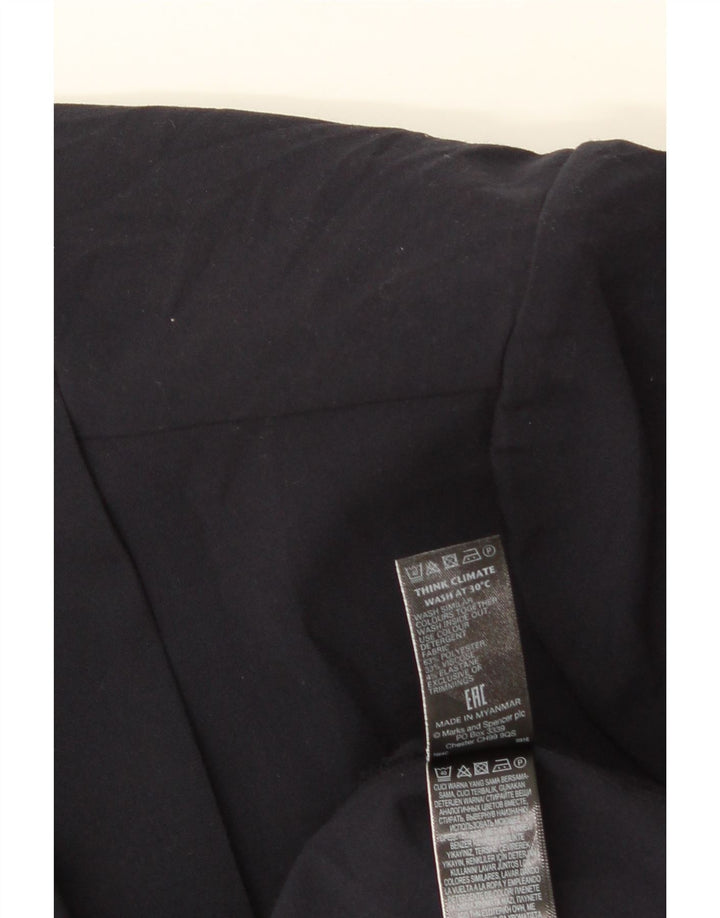 Marks & Spencer Γυναικείο ανοιχτό σακάκι UK 20 2XL Navy Blue Polyester