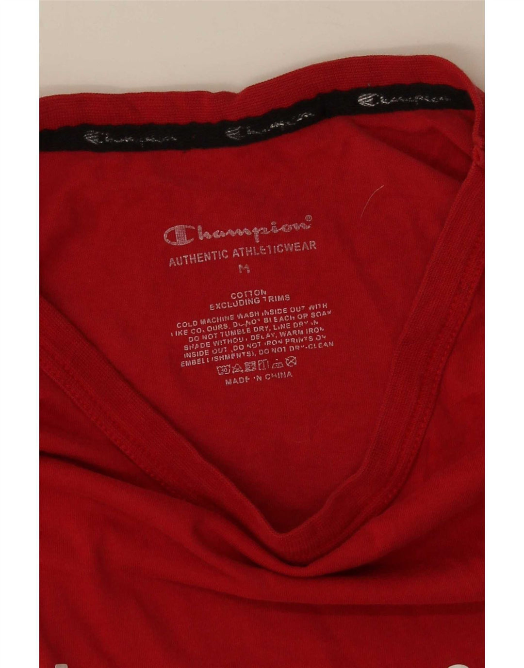 Ανδρικό γραφικό T-Shirt Champion Top Μεσαίο κόκκινο βαμβακερό
