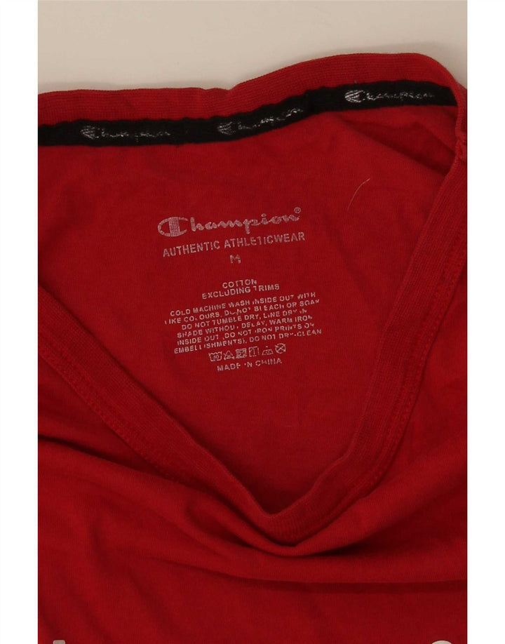 Ανδρικό γραφικό T-Shirt Champion Top Μεσαίο κόκκινο βαμβακερό