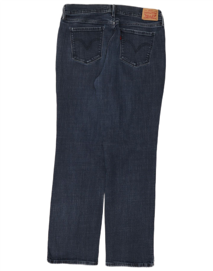 Levi's Womens 505 Straight Jeans W31 L32 Navy Blue Cotton
