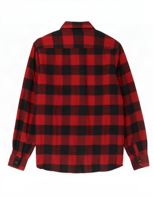 Ανδρικό πουκάμισο Levi's Flannel Μεσαίο κόκκινο βαμβακερό Gingham