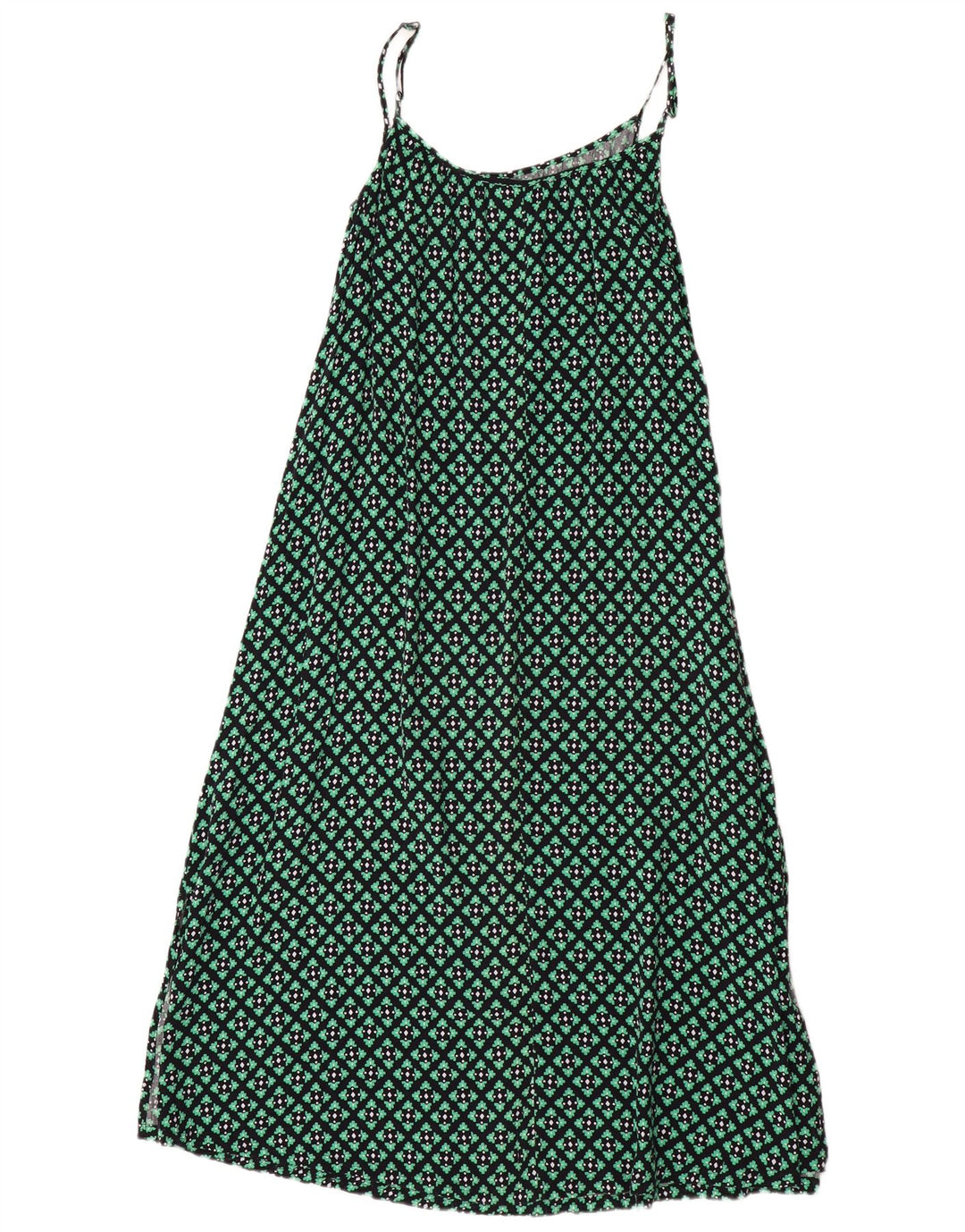 Γυναικείο Slip Dress Marks & Spencer UK 6 XS Green Check Viscose