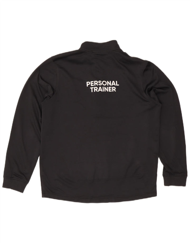 Ανδρική μπλούζα Under Armour Cold Gear με γραφικό φερμουάρ, μεσαίο μαύρο