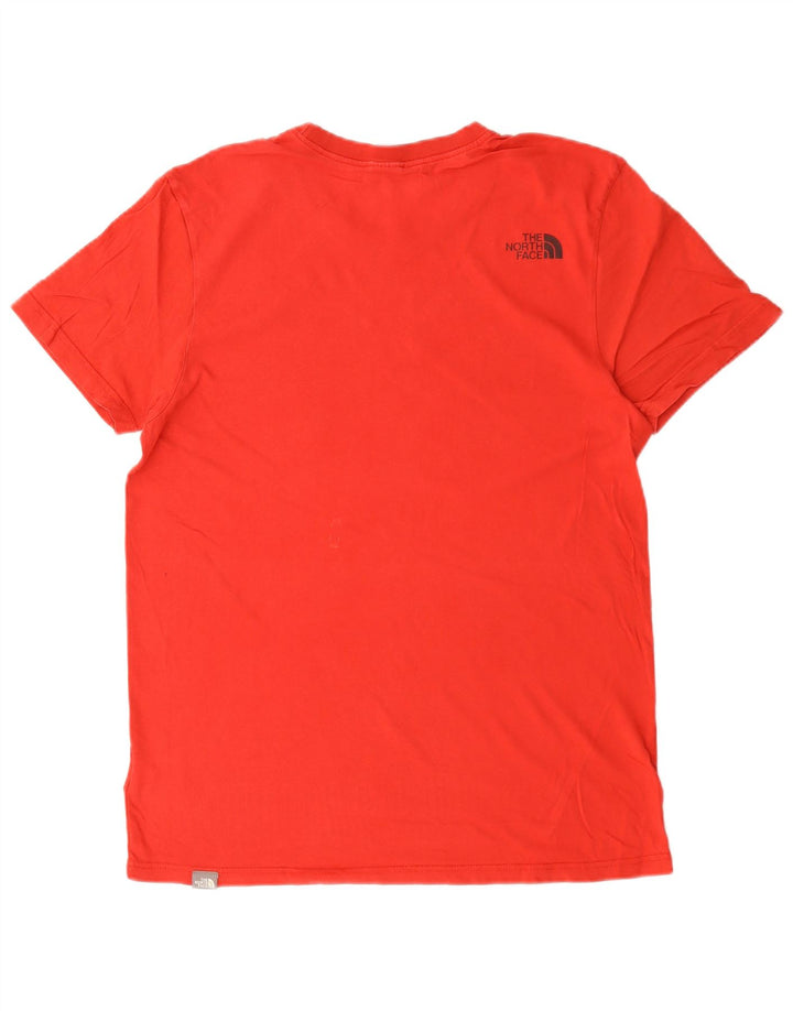 Ανδρικό γραφικό T-Shirt North Face Top μεσαίο κόκκινο βαμβακερό