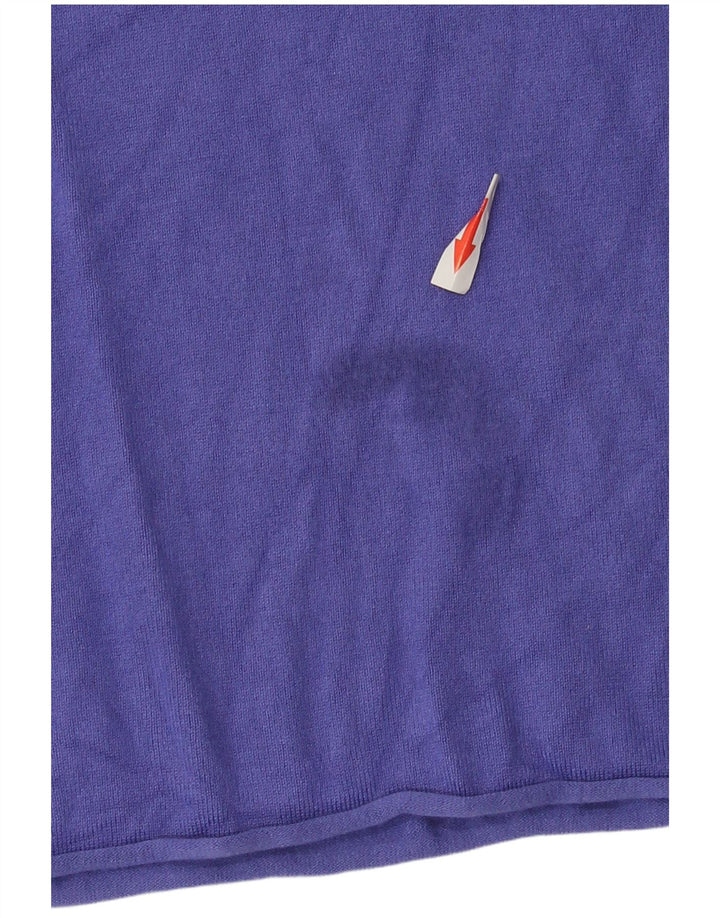 Zara Γυναικείο τοπ μακρυμάνικο UK 8 Small Purple Viscose