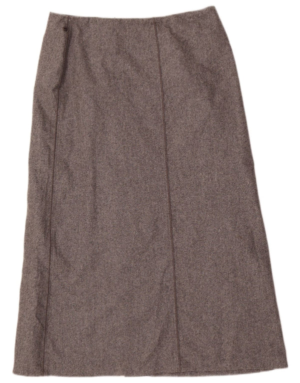Marks & Spencer Γυναικεία φούστα A-Line UK 16 Μεγάλη W32 Γκρι μαλλί
