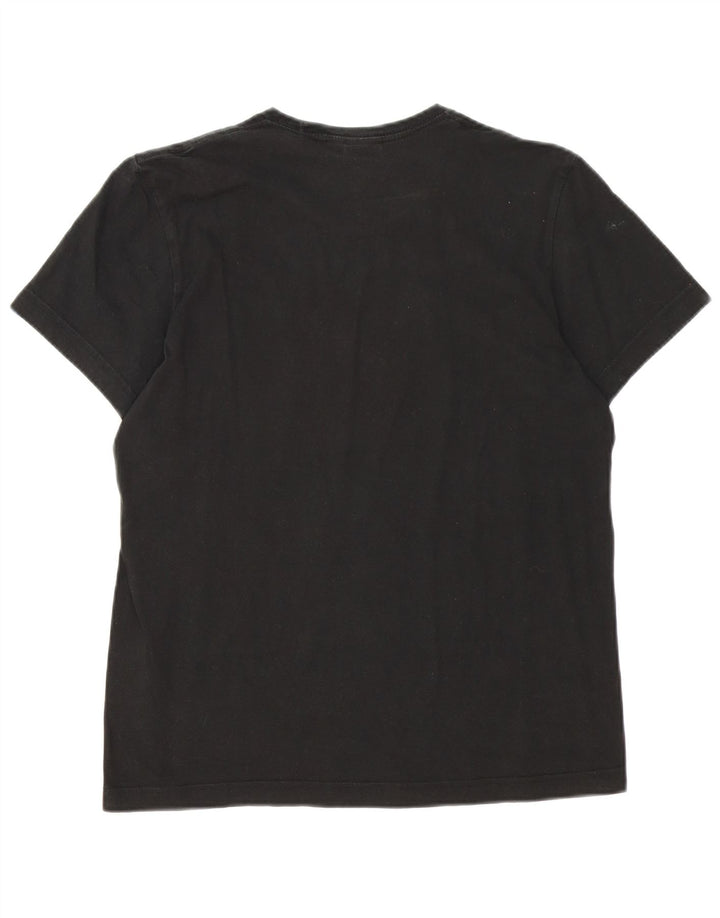 Ανδρικό γραφικό T-Shirt Adidas Top Μεσαίο μαύρο βαμβακερό