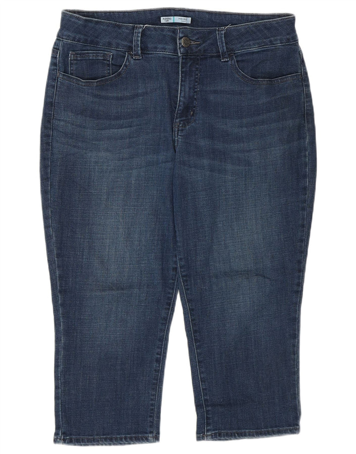 Lee Γυναικείο ψηλόμεσο Capri Jeans US 12 Large W34 L20 Μπλε βαμβακερό