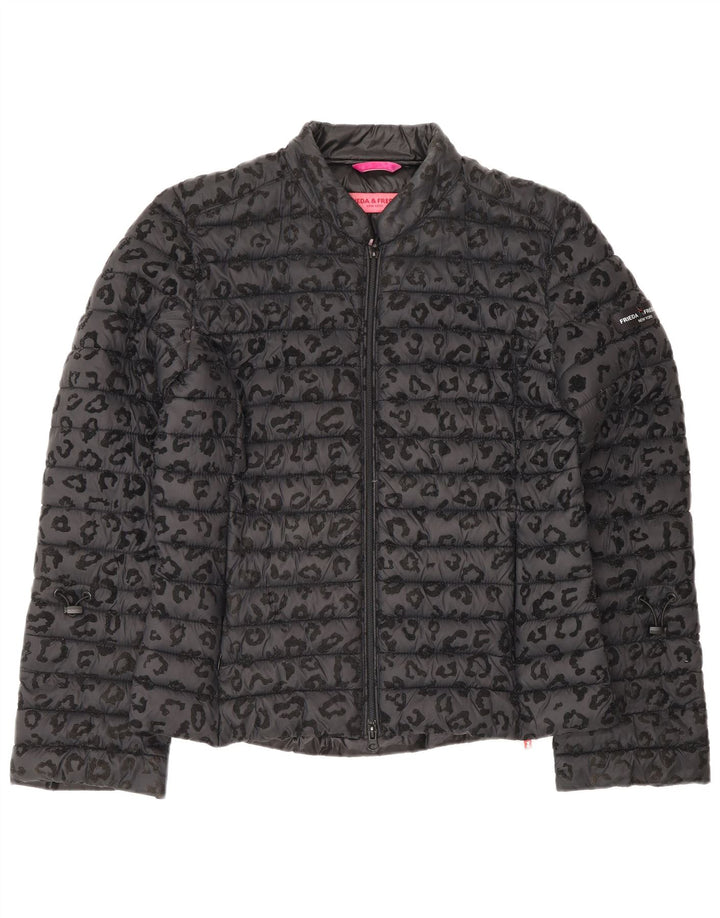 FRIEDA & FREDDIES Γυναικείο μπουφάν EU 40 με γκρι στάμπα ζώων